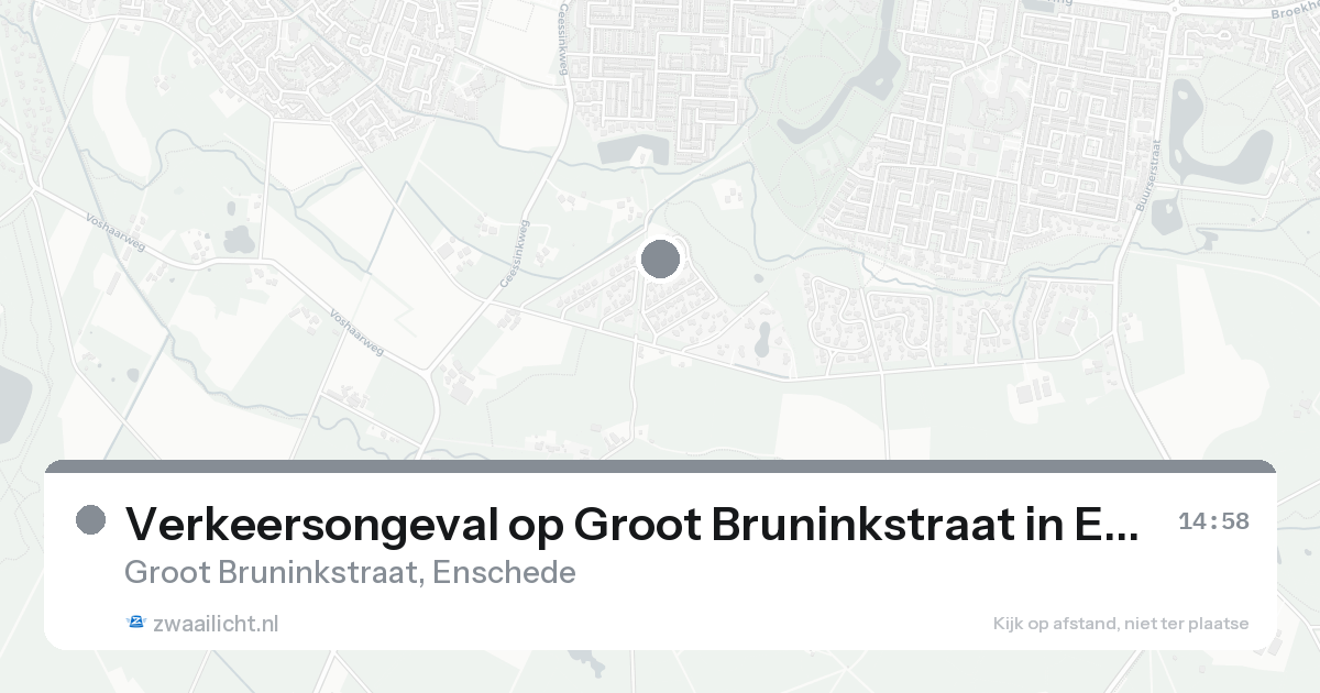 Verkeersongeval op Groot Bruninkstraat in Enschede — 24 aug 2026
