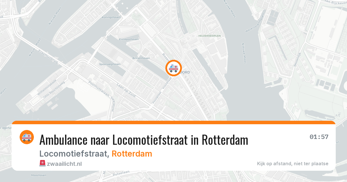 Ambulance naar Locomotiefstraat in Rotterdam — 9 apr 2026