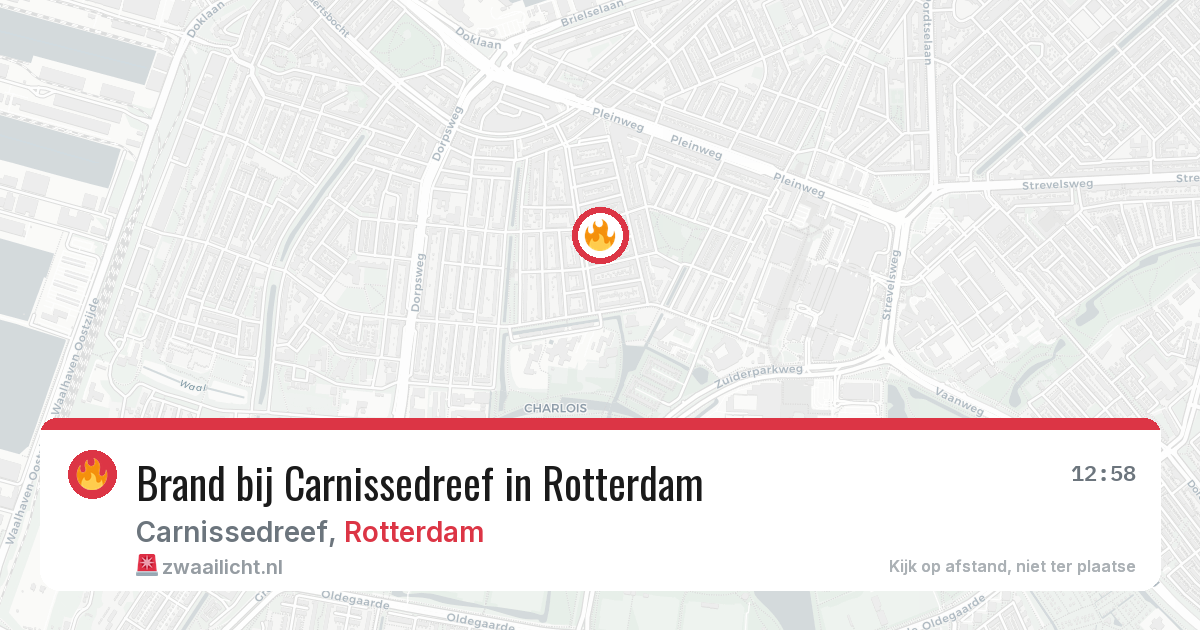 Brand bij Carnissedreef in Rotterdam — 6 mei 2026
