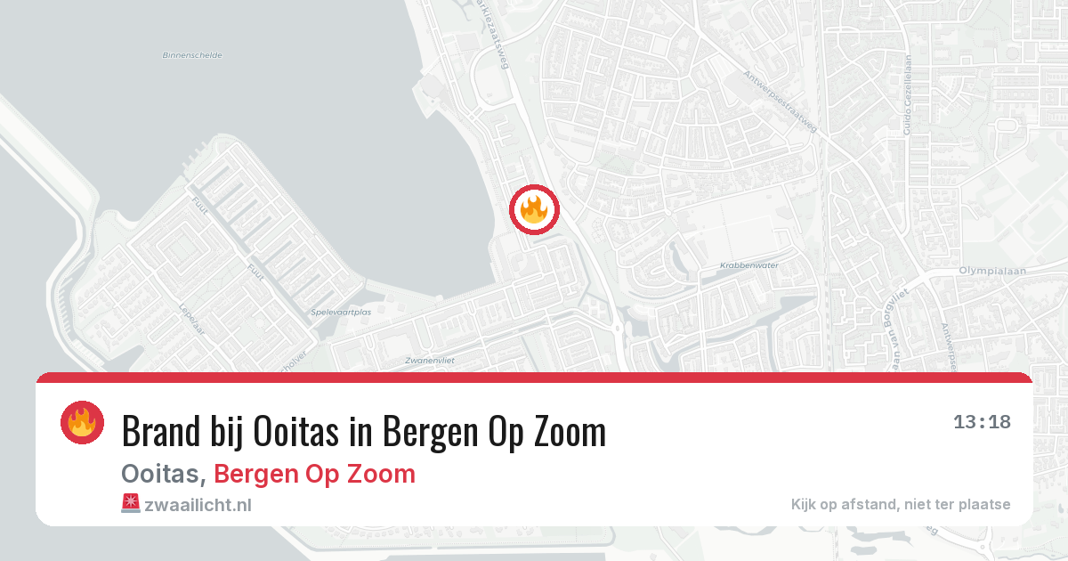 Brand bij Ooitas in Bergen Op Zoom — 17 jun 2026