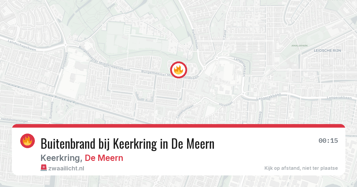 Buitenbrand bij Keerkring in De Meern — 22 jan 2026