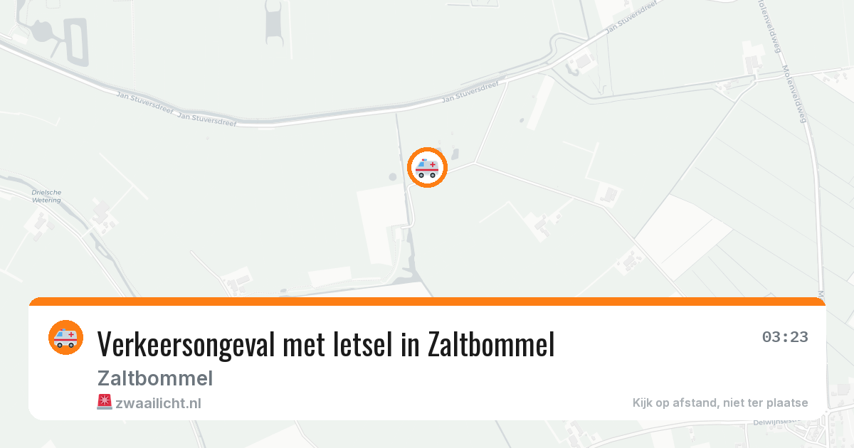 Verkeersongeval met letsel in Zaltbommel — 16 feb 2026