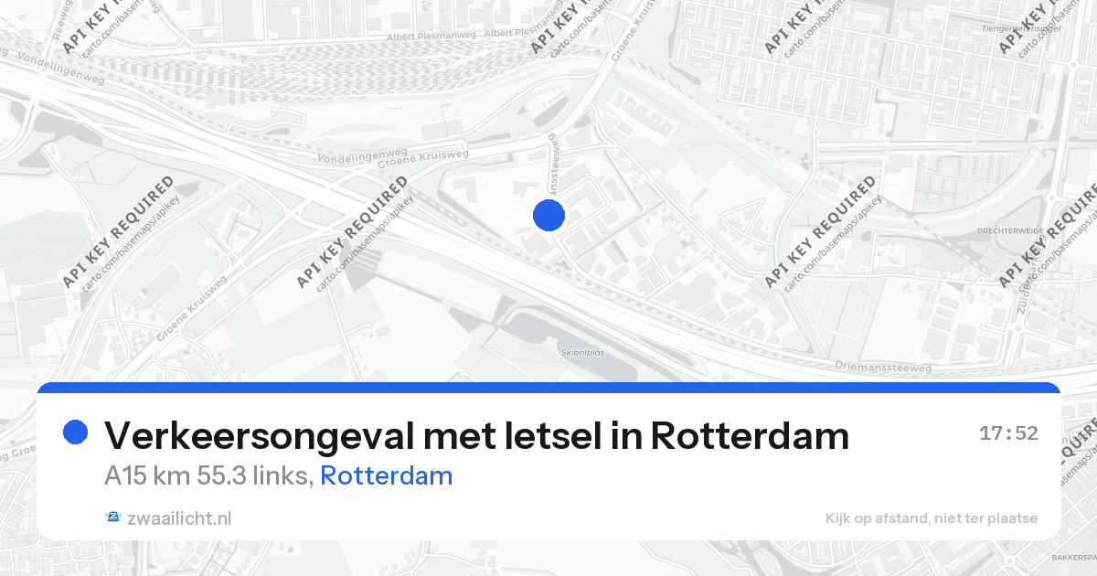 Verkeersongeval met letsel in Rotterdam — 26 aug 2026