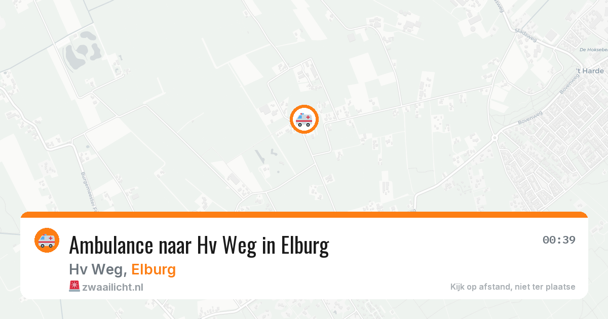 Ambulance naar Hv Weg in Elburg — 12 aug 2026
