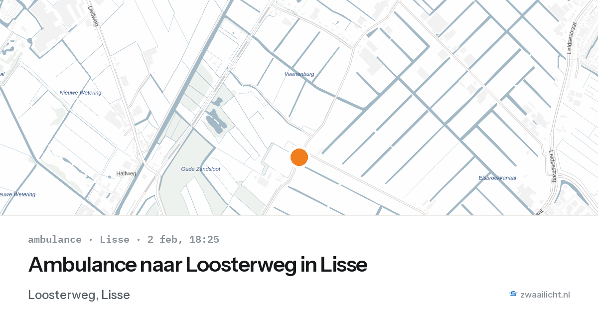 Ambulance naar Loosterweg in Lisse — 2 feb 2026