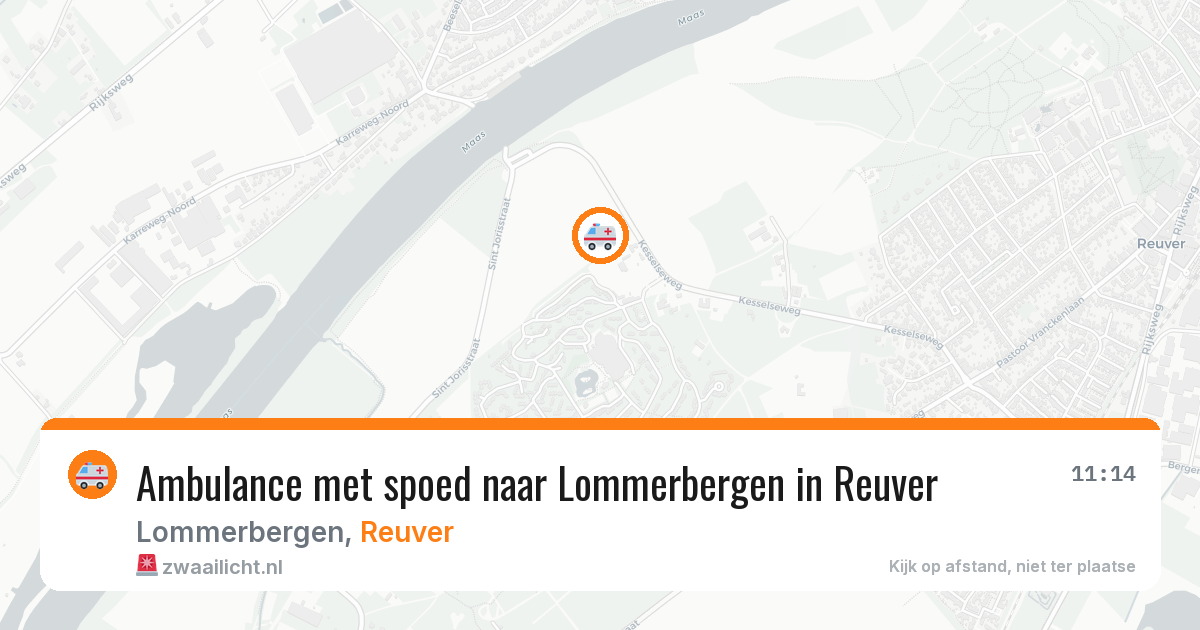 Ambulance met spoed naar Lommerbergen in Reuver — 25 jun 2026