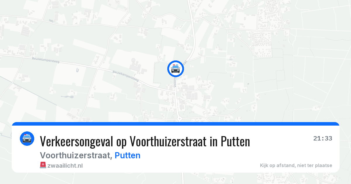 Verkeersongeval op Voorthuizerstraat in Putten — 11 jun 2026