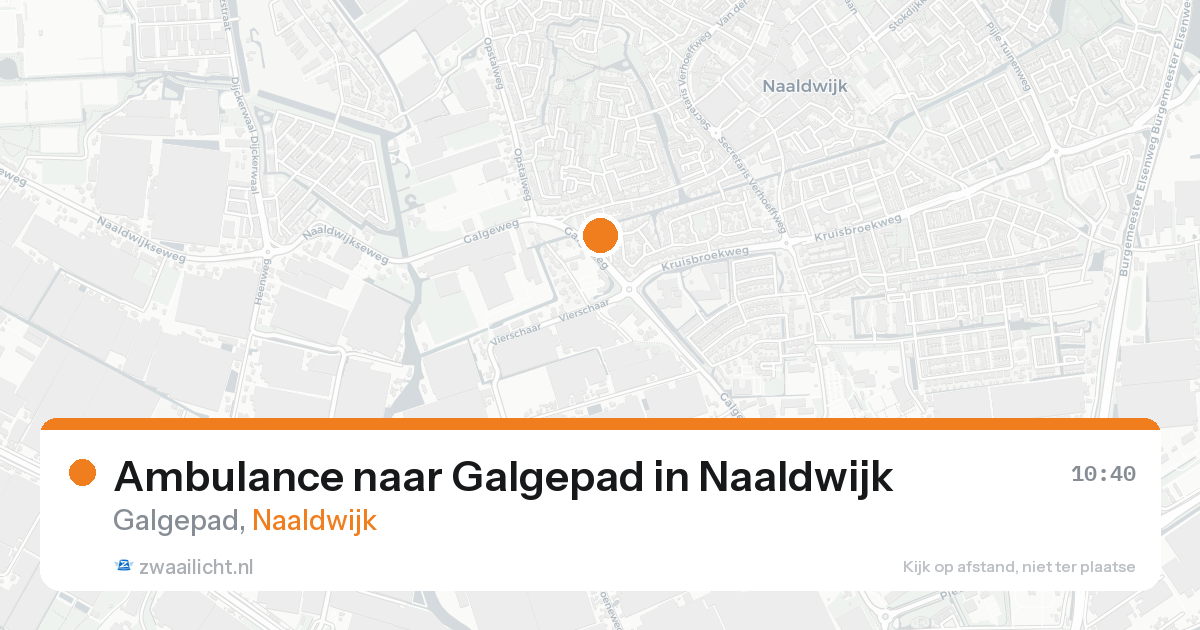 Ambulance naar Galgepad in Naaldwijk — 15 aug 2026
