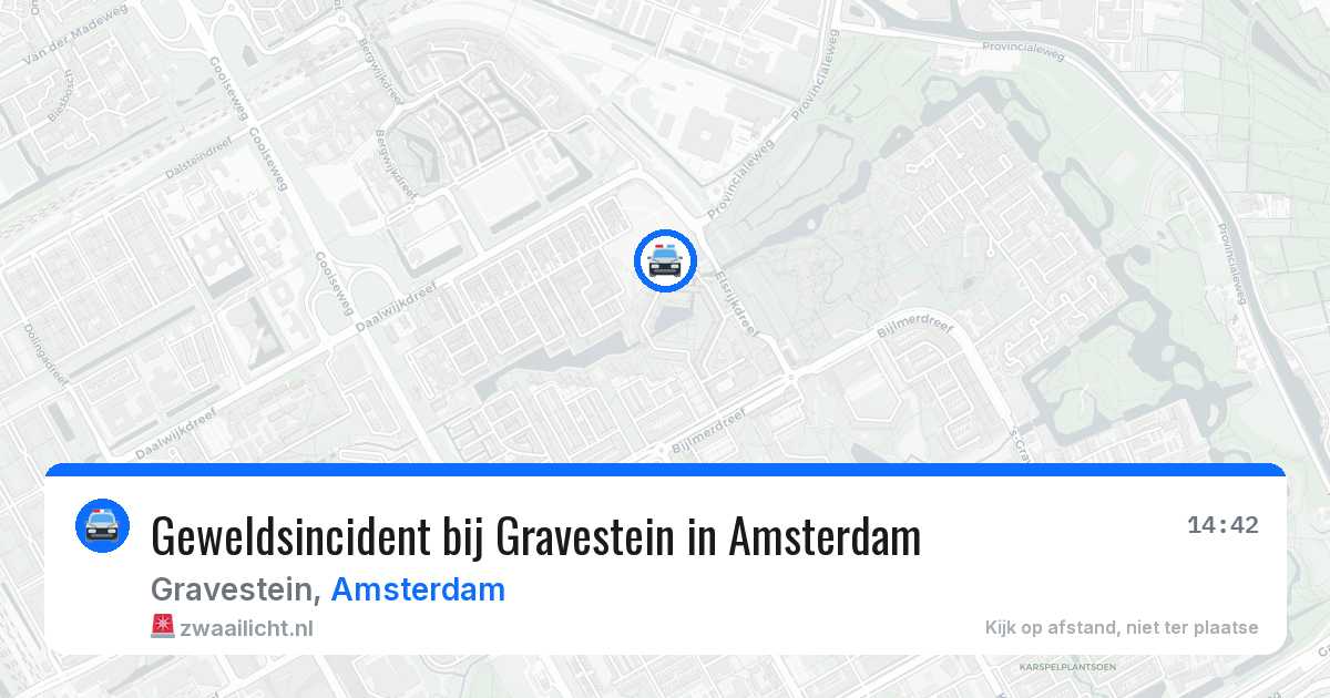 Geweldsincident bij Gravestein in Amsterdam — 10 aug 2026