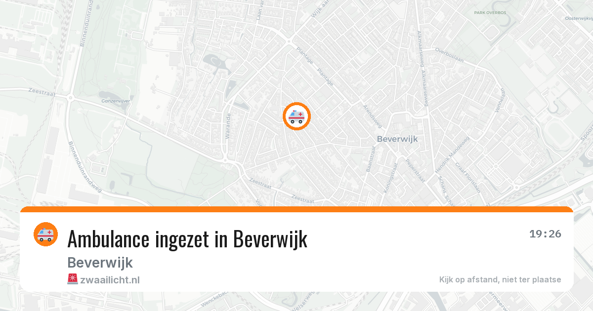 Ambulance ingezet in Beverwijk — 10 aug 2026
