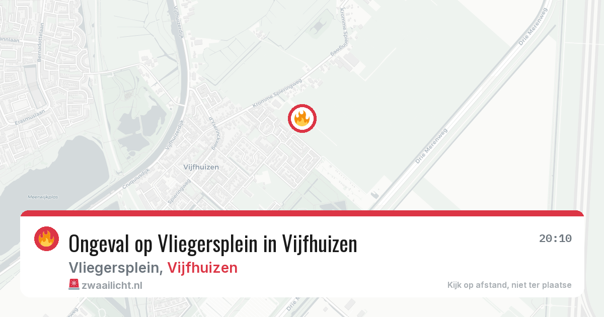 Ongeval op Vliegersplein in Vijfhuizen — 2 jun 2026