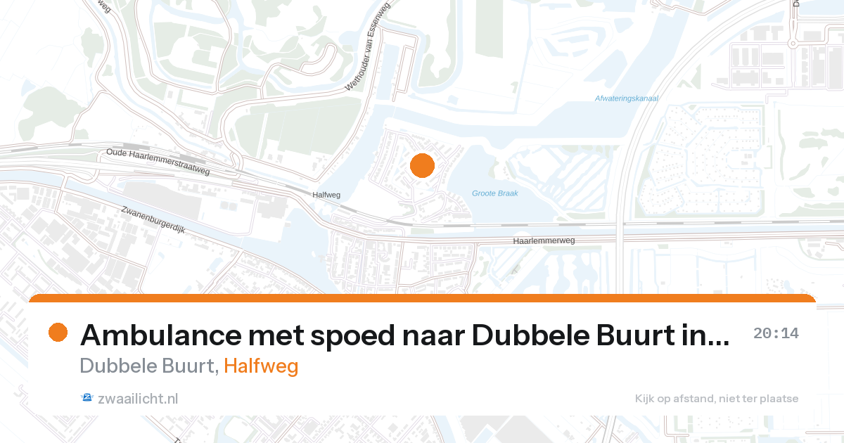Ambulance met spoed naar Dubbele Buurt in Halfweg — 10 jun 2026