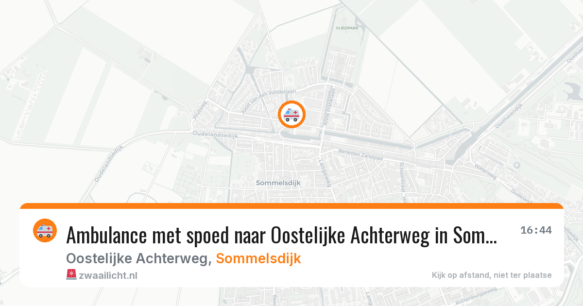 Ambulance met spoed naar Oostelijke Achterweg in Sommelsdijk — 22 jun 2026