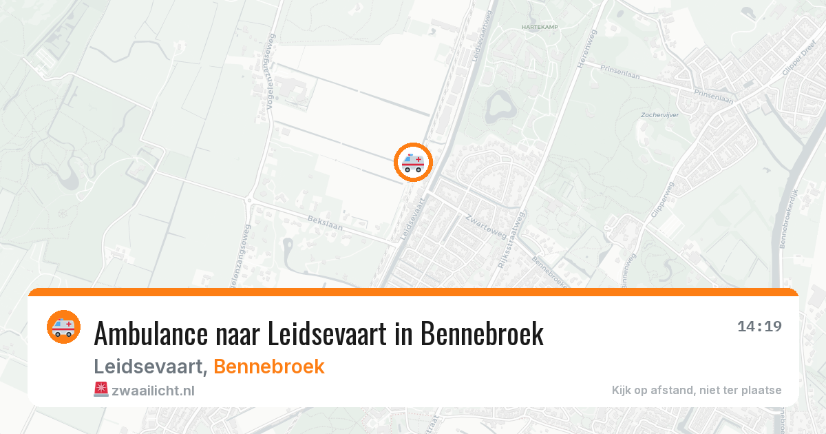 Ambulance naar Leidsevaart in Bennebroek — 7 mei 2026