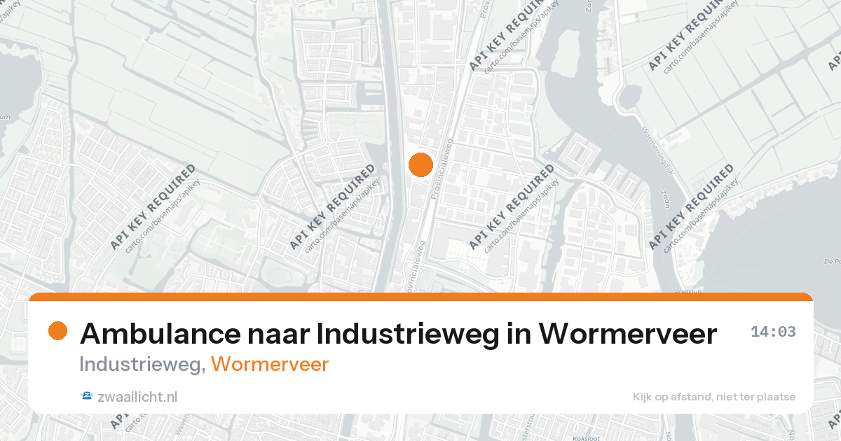 Ambulance naar Industrieweg in Wormerveer — 26 aug 2026