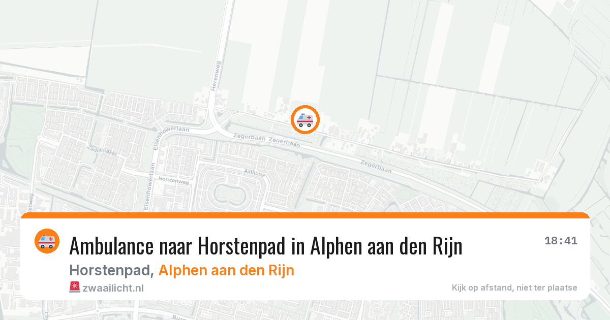 Ambulance naar Horstenpad in Alphen aan den Rijn — 9 jun 2026