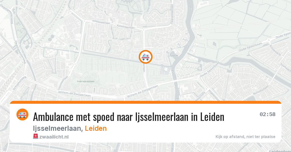 Ambulance met spoed naar Ijsselmeerlaan in Leiden — 7 mrt 2026