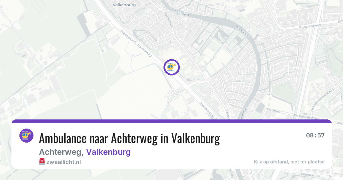 Ambulance naar Achterweg in Valkenburg — 24 jun 2026