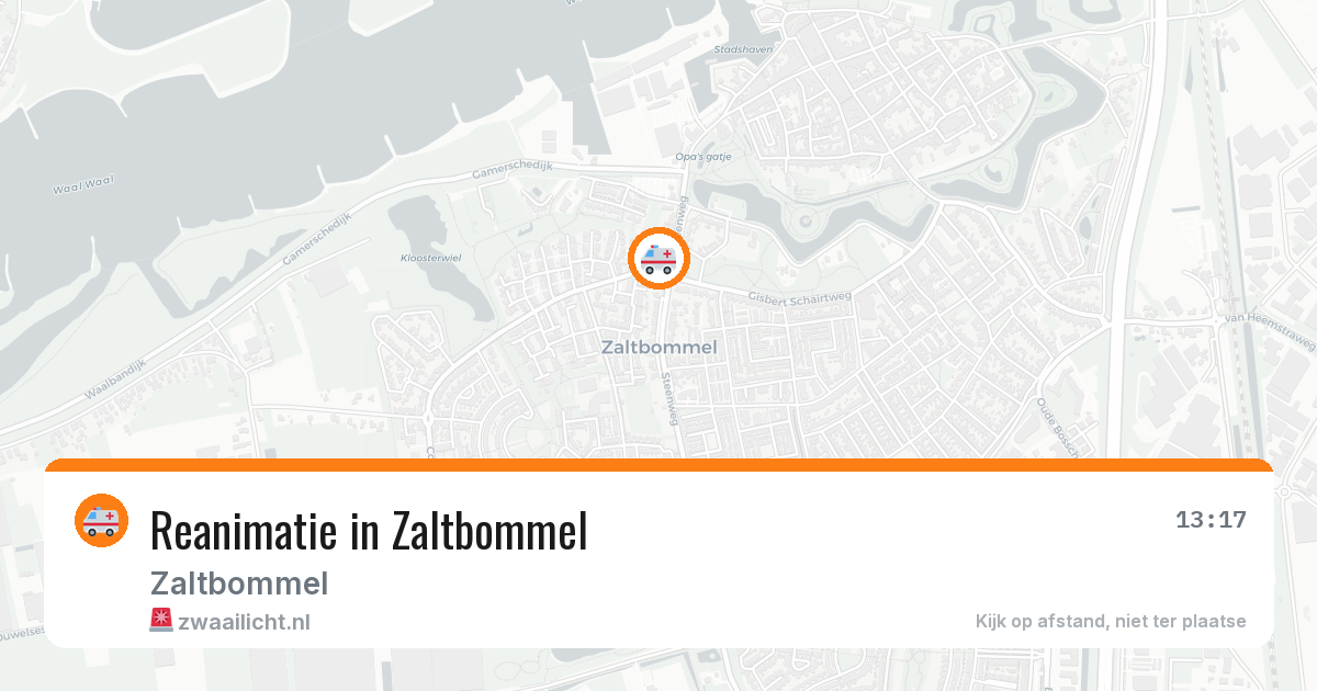 Reanimatie in Zaltbommel — 7 apr 2026