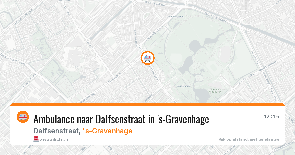 Ambulance naar Dalfsenstraat in 's-Gravenhage — 23 mrt 2026