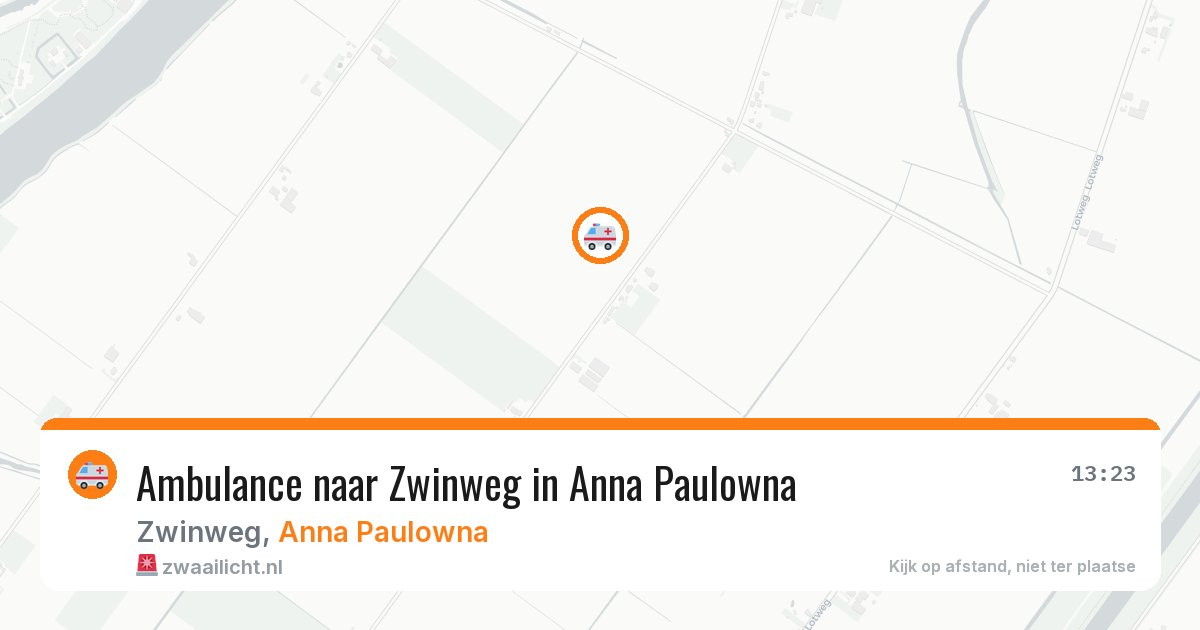 Ambulance naar Zwinweg in Anna Paulowna — 2 jul 2026