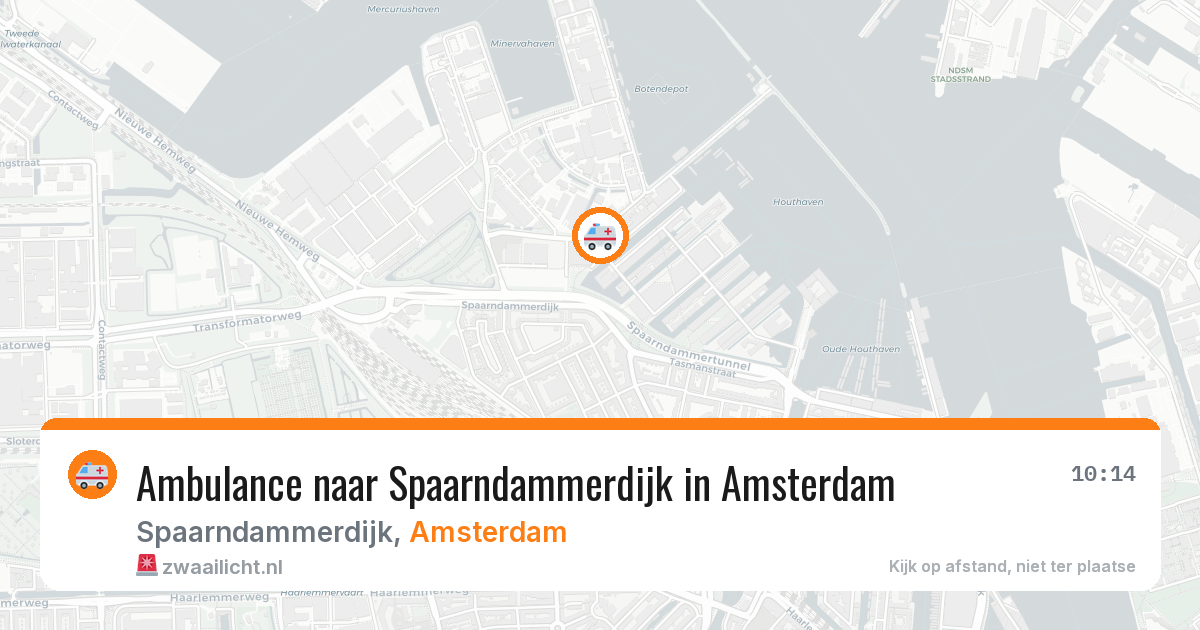 Ambulance naar Spaarndammerdijk in Amsterdam — 11 apr 2026