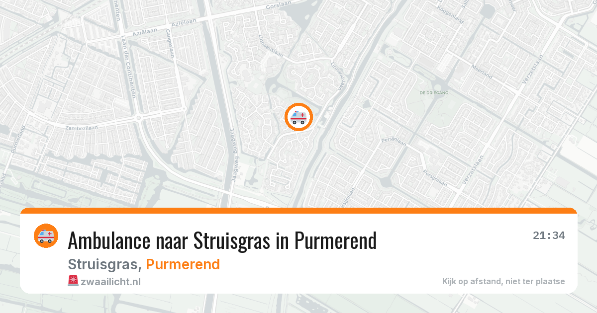 Ambulance naar Struisgras in Purmerend — 4 jul 2026