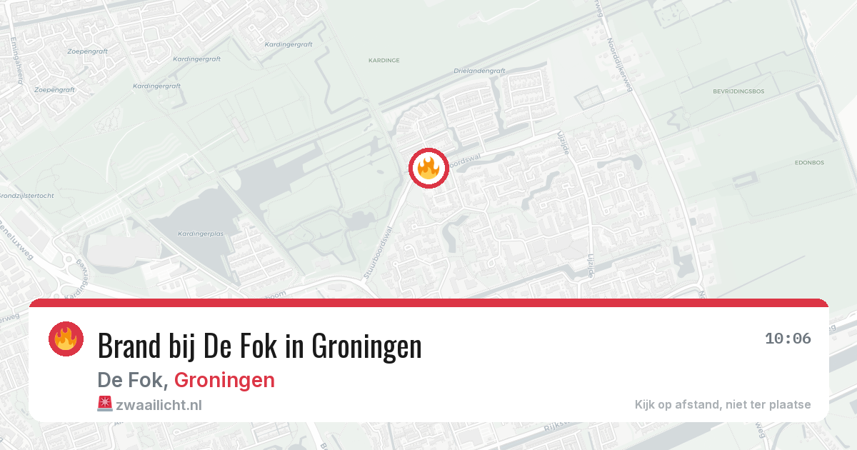 Brand bij De Fok in Groningen — 10 mei 2026