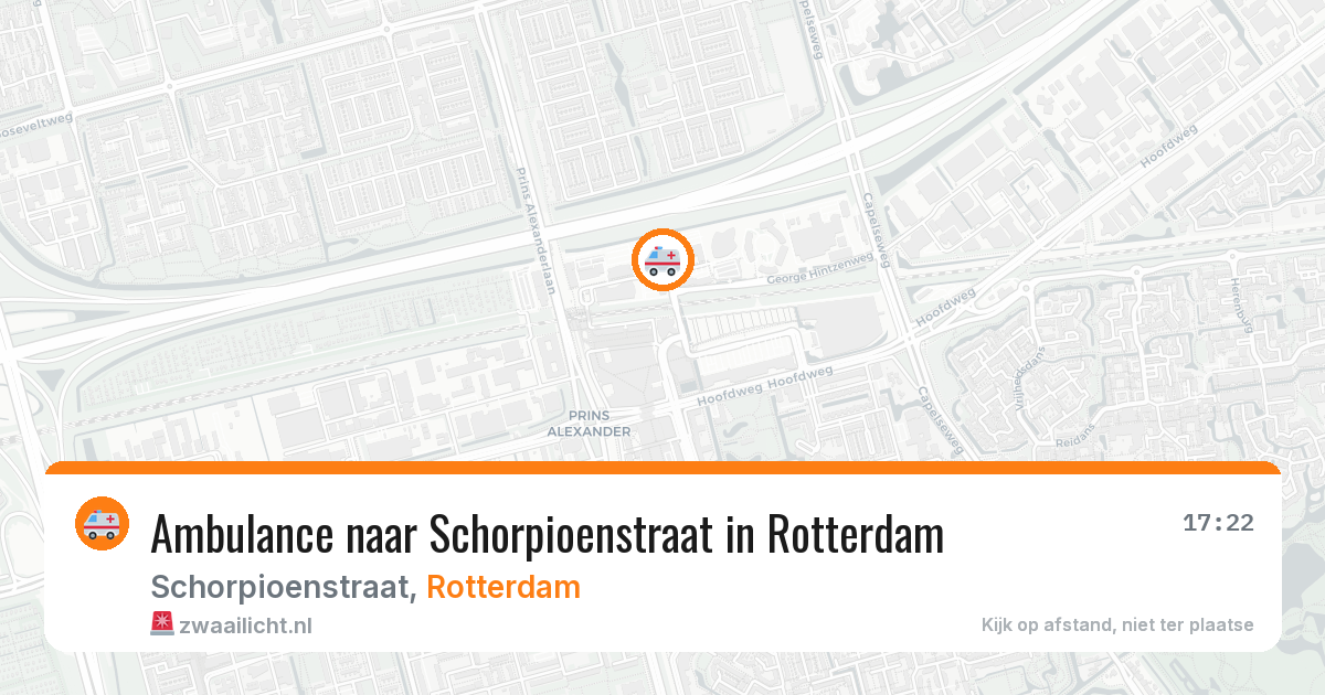 Ambulance naar Schorpioenstraat in Rotterdam — 7 apr 2026