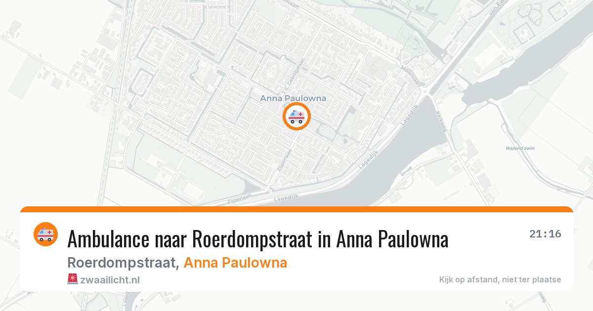 Ambulance naar Roerdompstraat in Anna Paulowna — 29 jun 2026