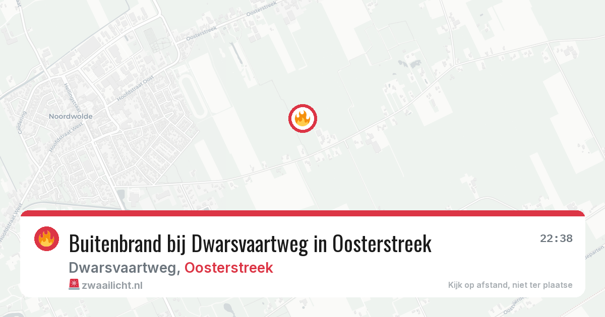 Buitenbrand bij Dwarsvaartweg in Oosterstreek — 27 jun 2026