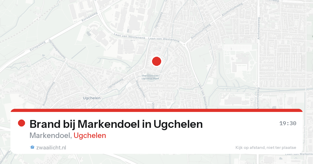 Brand bij Markendoel in Ugchelen — 25 aug 2026