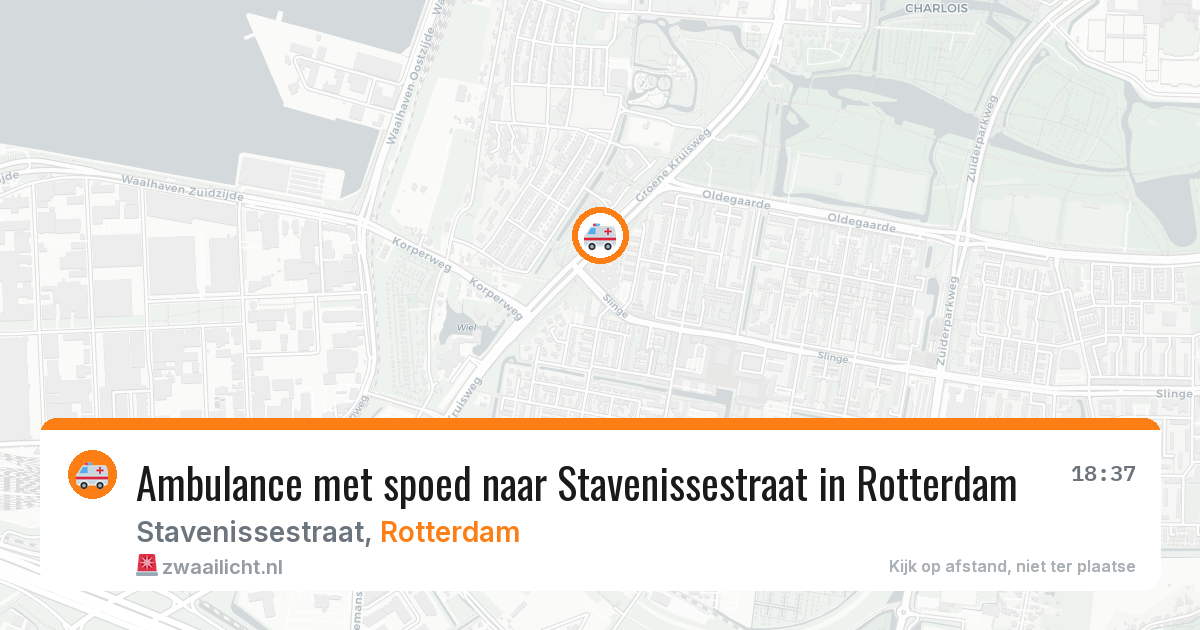 Ambulance met spoed naar Stavenissestraat in Rotterdam — 30 jun 2026
