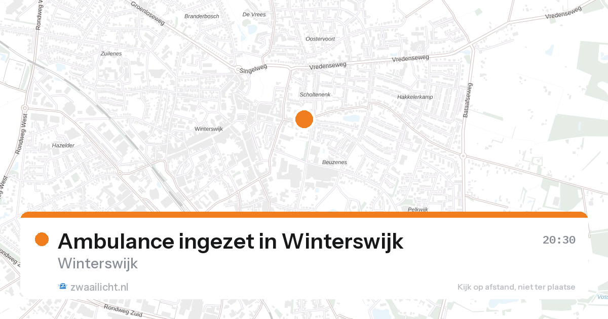 Ambulance ingezet in Winterswijk — 26 aug 2026