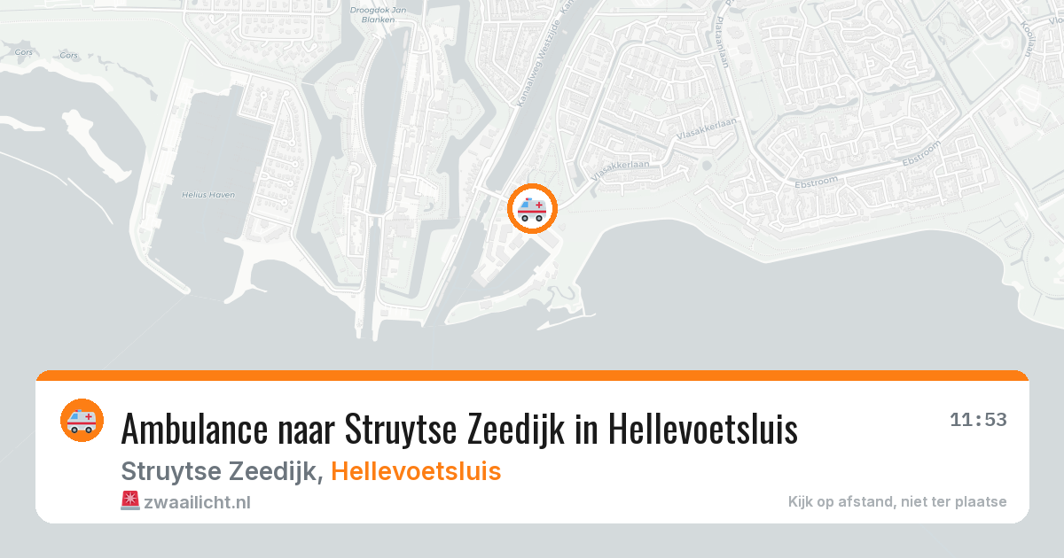 Ambulance naar Struytse Zeedijk in Hellevoetsluis — 7 apr 2026