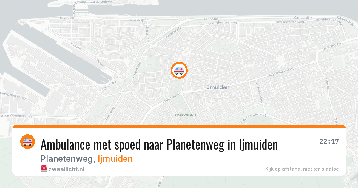 Ambulance met spoed naar Planetenweg in Ijmuiden — 19 jan 2026