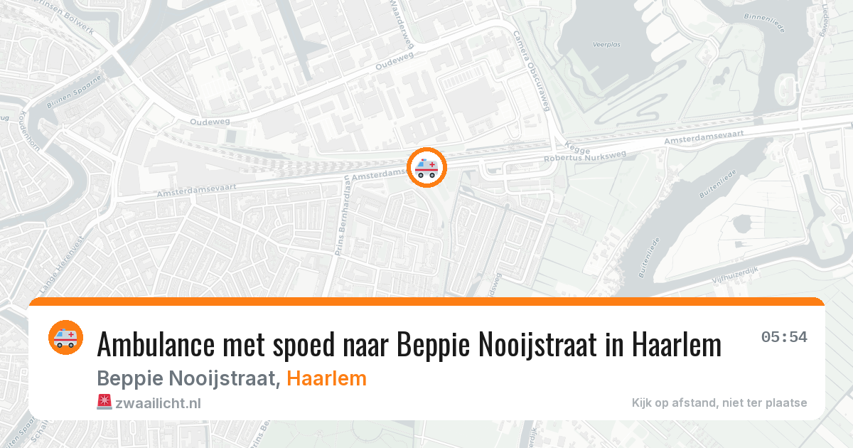 Ambulance met spoed naar Beppie Nooijstraat in Haarlem — 7 jun 2026