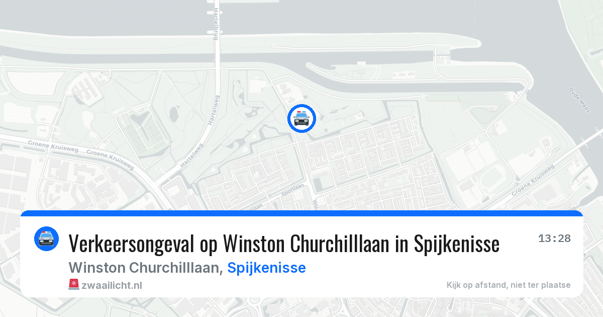 Verkeersongeval op Winston Churchilllaan in Spijkenisse — 3 mrt 2026