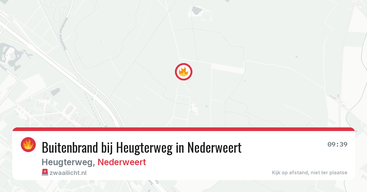 Buitenbrand bij Heugterweg in Nederweert — 30 jul 2026