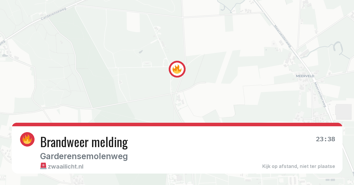 Brandweer melding — 19 jun 2026