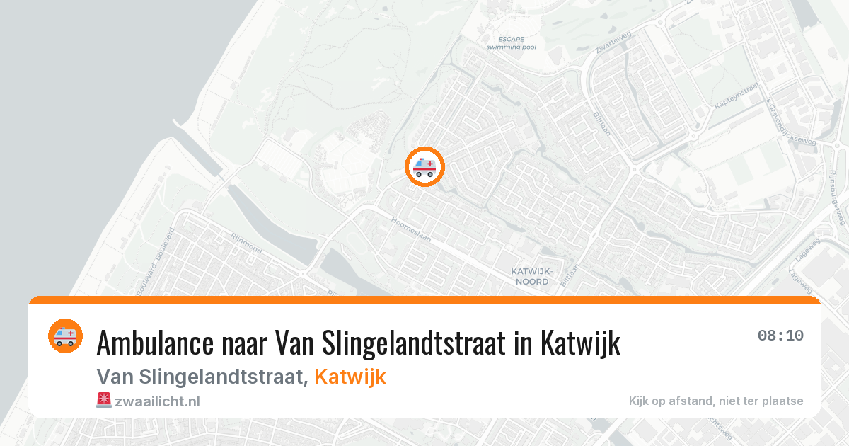 Ambulance naar Van Slingelandtstraat in Katwijk — 19 feb 2026