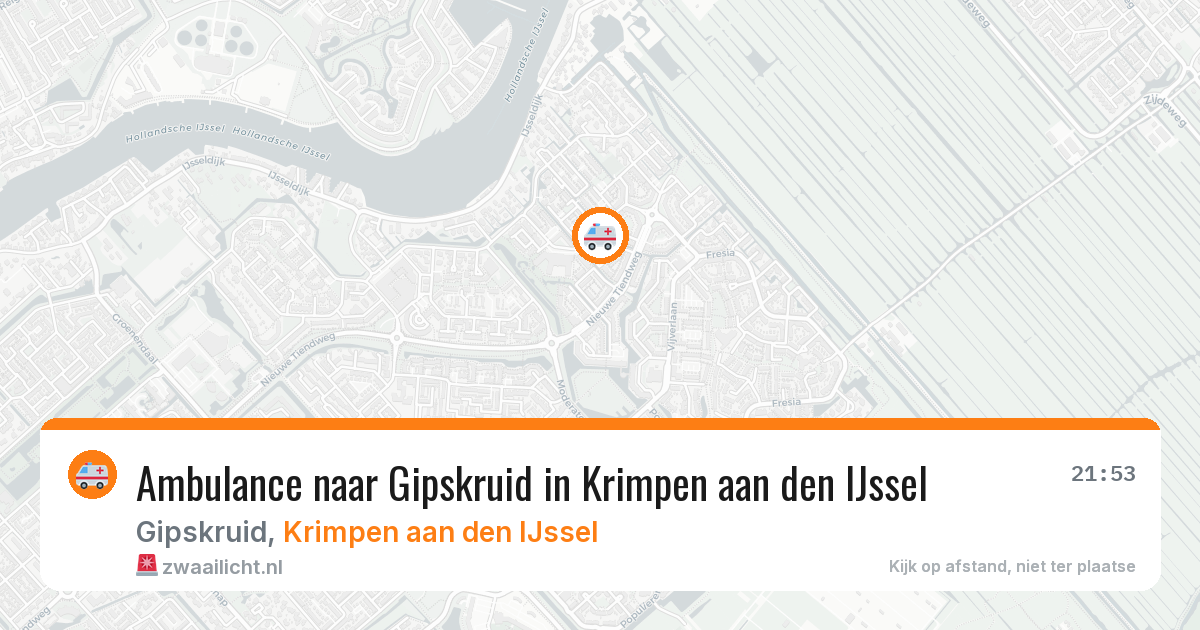 Ambulance naar Gipskruid in Krimpen aan den IJssel — 9 jul 2026
