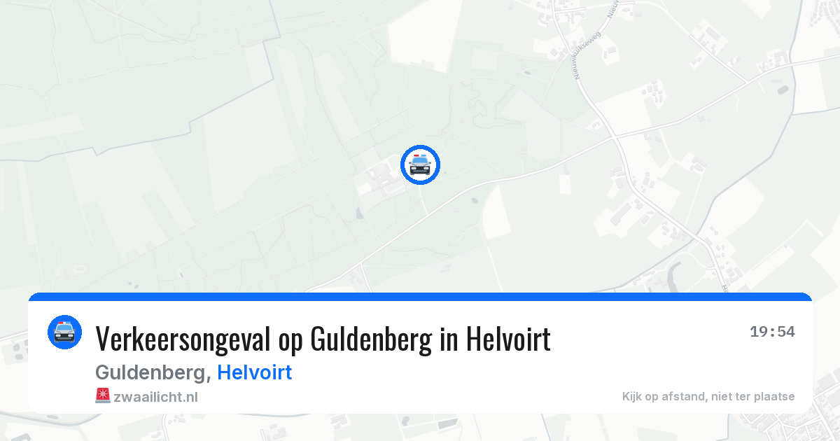 Verkeersongeval op Guldenberg in Helvoirt — 12 aug 2026