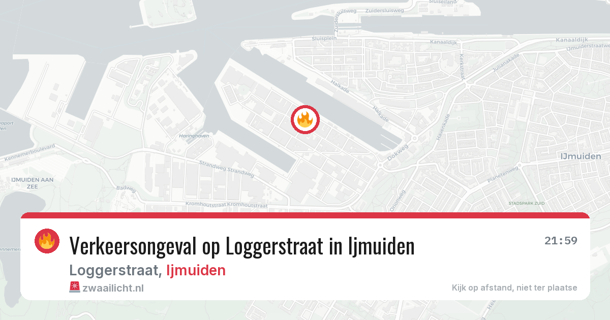 Verkeersongeval op Loggerstraat in Ijmuiden — 21 jun 2026