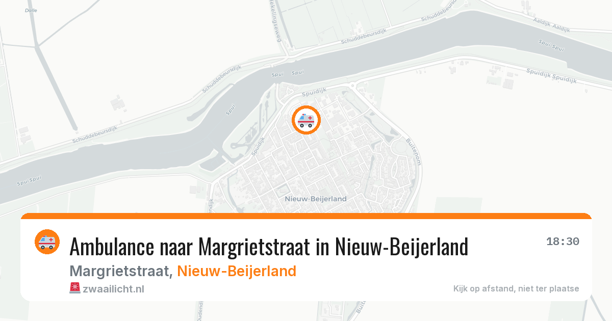 Ambulance naar Margrietstraat in Nieuw-Beijerland — 5 jul 2026