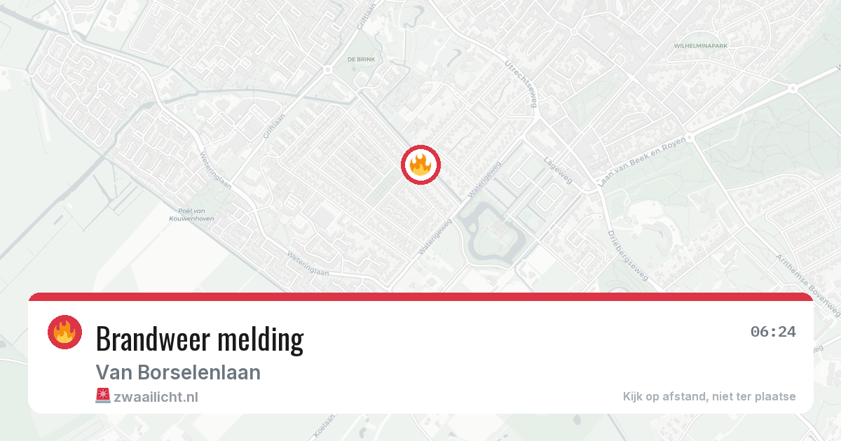 Brandweer melding — 15 mrt 2026
