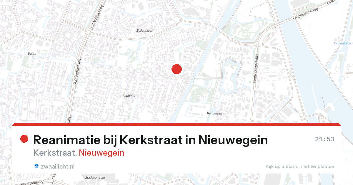 Reanimatie bij Kerkstraat in Nieuwegein — 26 aug 2026