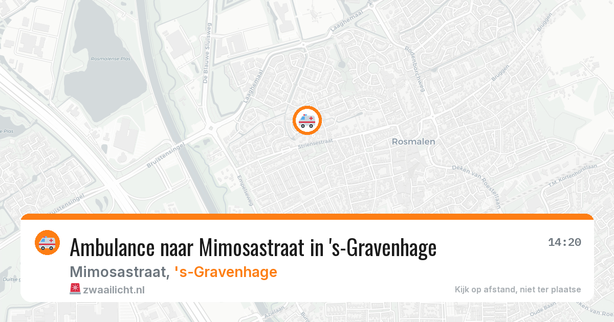 Ambulance naar Mimosastraat in 's-Gravenhage — 7 apr 2026