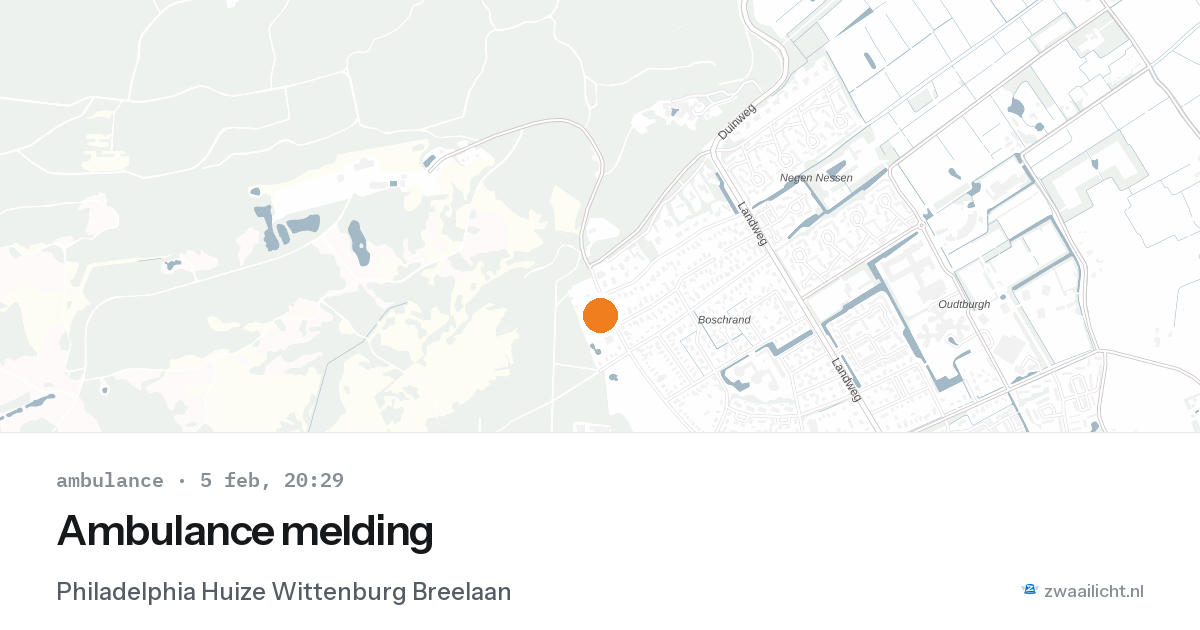 Ambulance melding — 5 feb 2026