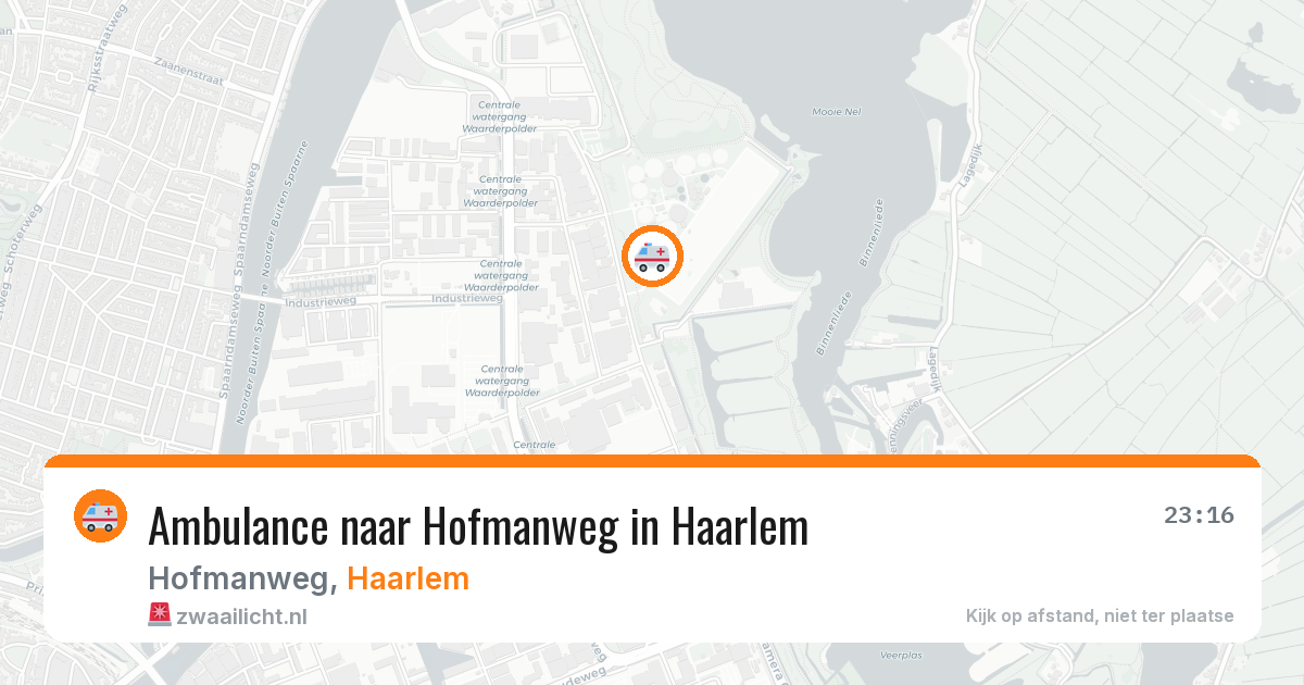 Ambulance naar Hofmanweg in Haarlem — 13 jun 2026